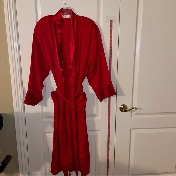 Red Victoria Secret Robe Victoria's Secret | Intimates & Sleepwear | Red Victoria Secret Silk ...